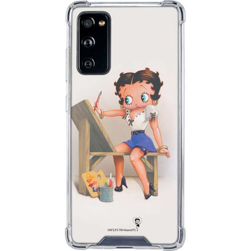 Betty Boop The Artist Galaxy S20 FE Clear Case